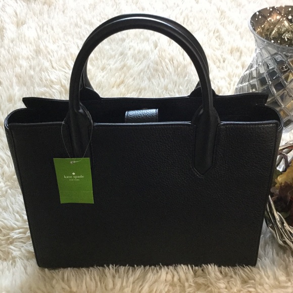 Kate Spade Leather Satchel Flynn Street Meriwether - Picture 6 of 8